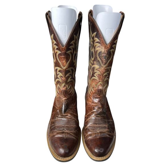 Ariat Men’s Heritage Brown Leather Western Cowboy Boot Size US 9.5 D main image 8